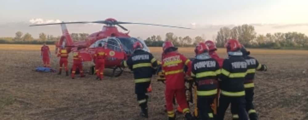 Un băiat de 13 ani și o fetiță de 6 ani au suferit multiple traumatisme în accidentul de lângă Albești Paleologu