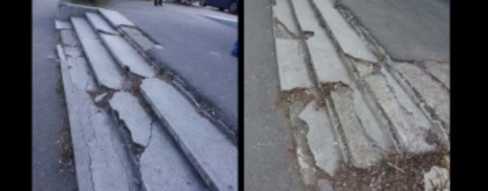 Ploiești | Treptele din fața blocului Gioconda, pericol public! Primăria spune că n-are bani să le repare, dar găsește fonduri pentru Republica de sub Castani