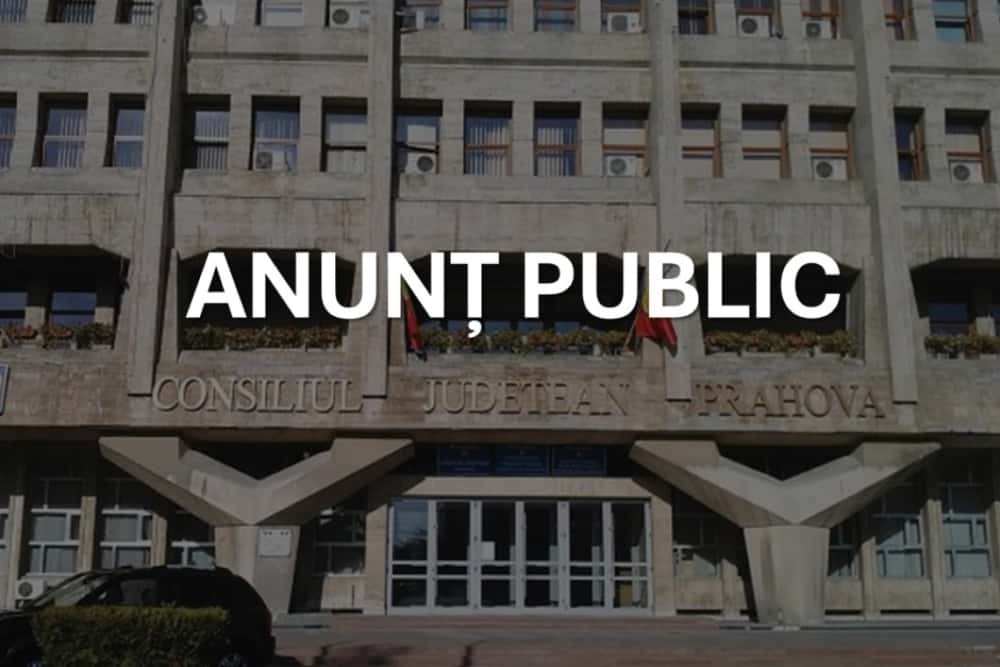 Anunț public Consiliul Județean Prahova