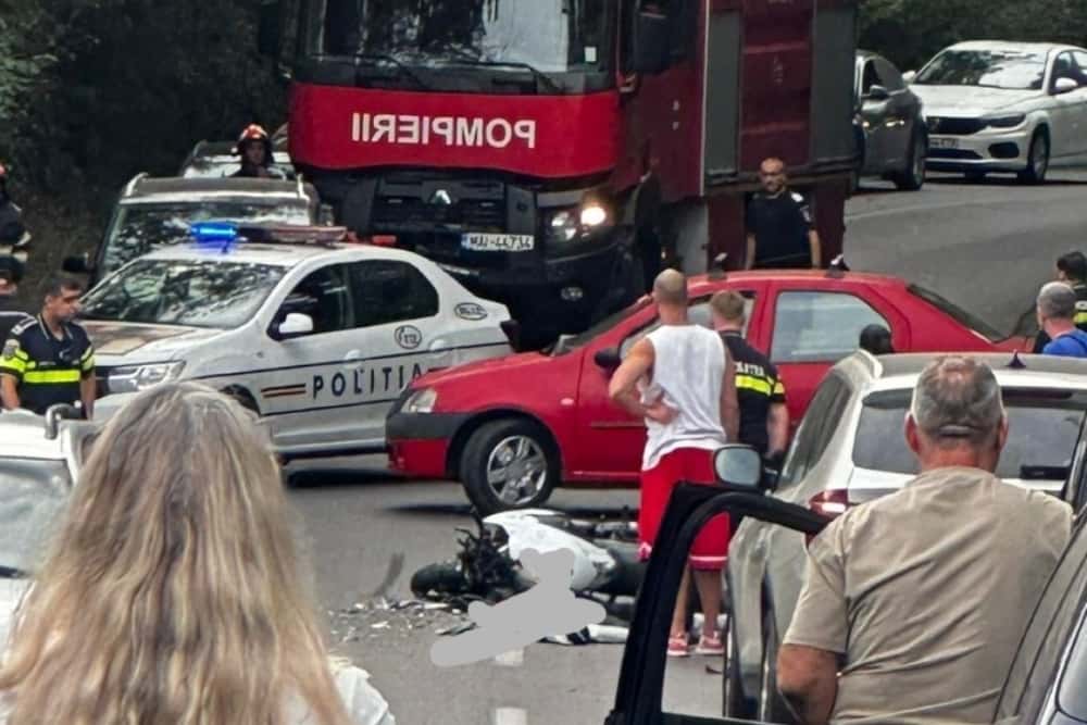 Cum s-a produs accidentul care a blocat drumul județean 102, la Plopeni