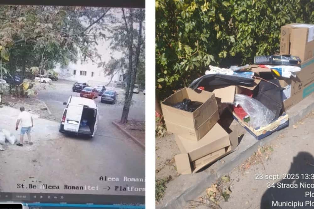 Sancțiuni de 13.500 de lei aplicate de Poliția Locală Ploiești pentru abandonarea gunoaielor pe domeniul public și încălcarea altor reguli de gospodărire urbană