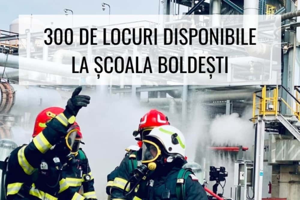 300 de locuri disponibile la Școala de Subofițeri Pompieri și Protecție Civilă „Pavel Zăgănescu” din Boldești