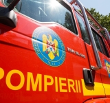 Autoturism mistuit de flăcări pe Autostrada A3, în Bărcănești. Patru persoane se aflau în mașină în momentul izbucnirii incendiului