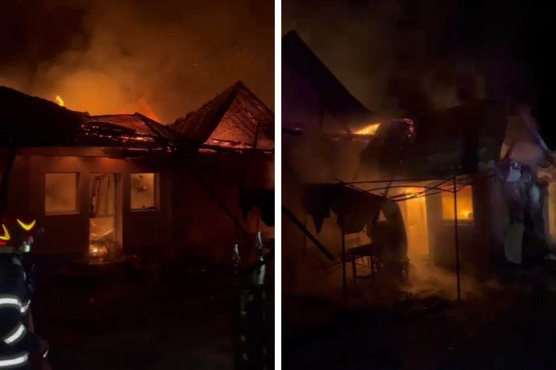 Pompierii au stabilit cauza probabilă a incendiului care a mistuit o casă din comuna Tătaru