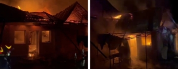 Pompierii au stabilit cauza probabilă a incendiului care a mistuit o casă din comuna Tătaru