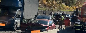 Update/Cum s-a produs coliziunea în lanț de pe Valea Prahovei