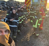 Pompierii care au înfruntat 72 de ore de iad, la incendiul din Ariceștii Rahtivani