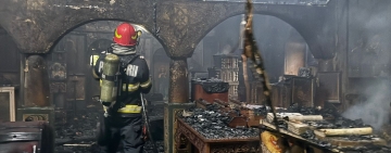 Părintele Galeriu a slujit la biserica istorică din Poienarii Burchii, mistuită luni de flăcări