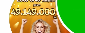 Câștig uriaș la Loto 6/49: peste 49 de milioane de lei pentru un bilet de 12 lei, jucat online