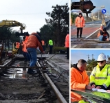 Au început lucrările la trecerea la nivel cu calea ferată de la Movila Vulpii. Virgiliu Nanu: ”Prima zi este decisivă!”