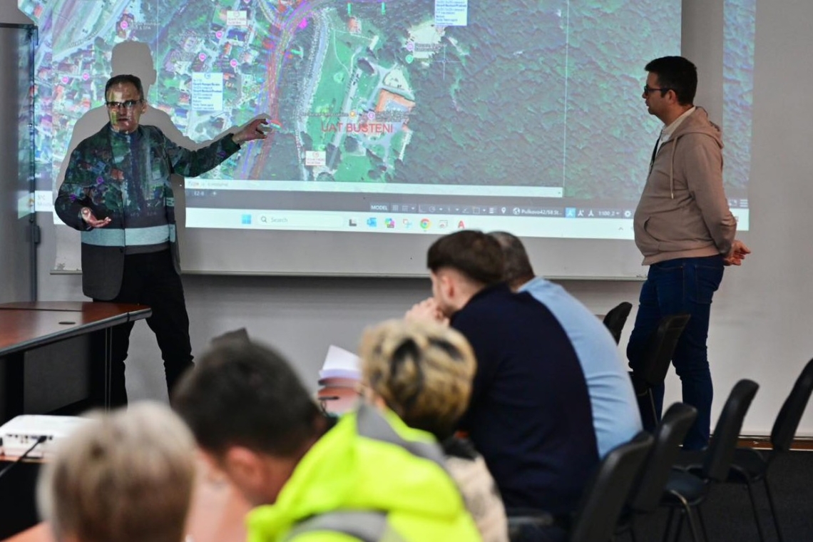 Ședință de lucru pentru Centura Azuga–Bușteni, convocată de Virgiliu Nanu, președintele CJ Prahova