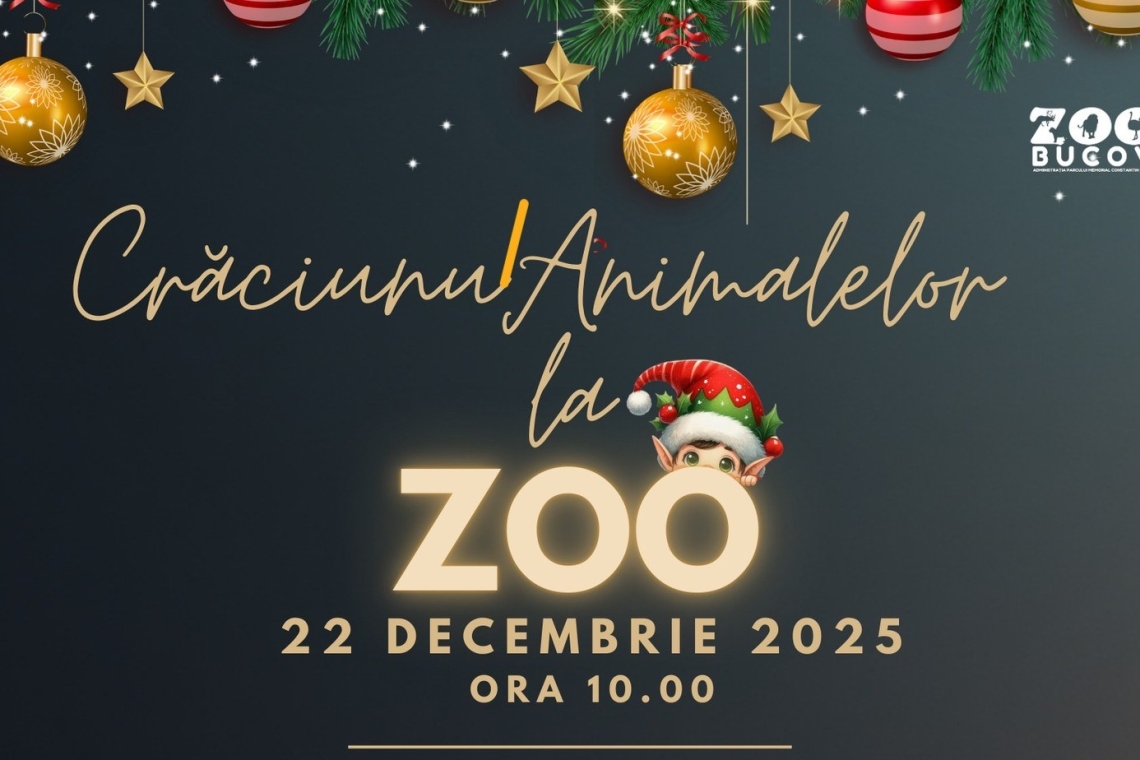 Eveniment special de sărbători la Zoo Bucov, pe 22 decembrie 2025