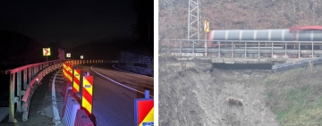 Restricție parțială de trafic pe DN1, în zona Comarnic, din cauza unei alunecări de teren
