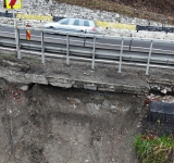 Pe DN1 se circulă fără restricții, la Comarnic. Alunecarea de teren este superficială, iar lucrările definitive sunt pe cale să înceapă