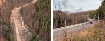 Avansează lucrările la DJ102I, drumul care va face legătura între Valea Doftanei și Săcele