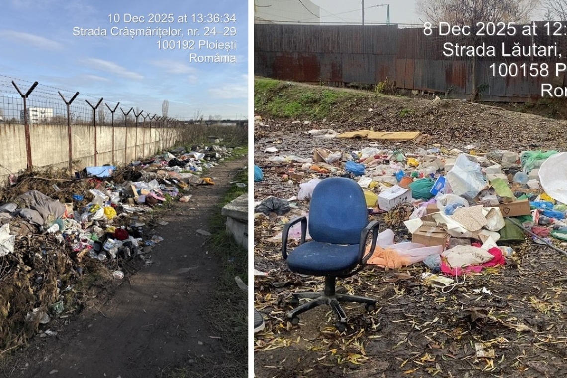 Gropile ilegale de gunoi sufocă Ploieștiul. Ajung controalele Poliției Locale?