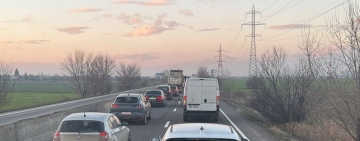 Intervenție a poliției la trecerea la nivel cu calea ferată de la Movila Vulpii