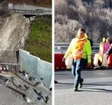 Intervenție în desfășurare la Comarnic, după alunecarea de teren de sub DN1. Autoritățile județene dau asigurări: traficul nu este afectat