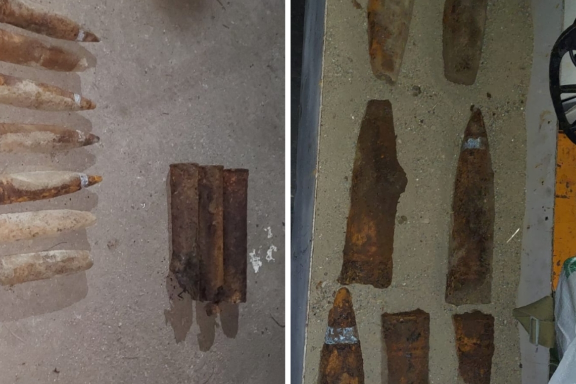 Muniție neexplodată, găsită în comuna Păulești. Pompierii au intervenit la fața locului