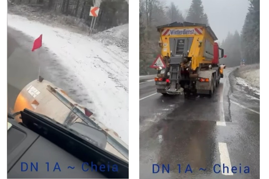 Intervenții de deszăpezire pe DN1A, în județul Prahova