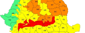 COD ROȘU de vânt puternic în nordul Prahovei. Rafale de peste 120 de km/h
