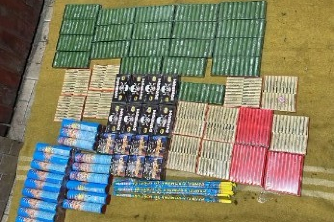 Articole pirotehnice confiscate în Albești Paleologu. Un bărbat a fost prins de jandarmi în timp ce încerca să le vândă ilegal