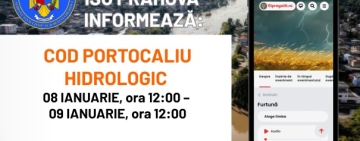 Cod portocaliu de inundații pe râul Teleajen. Pompierii prahoveni, în alertă
