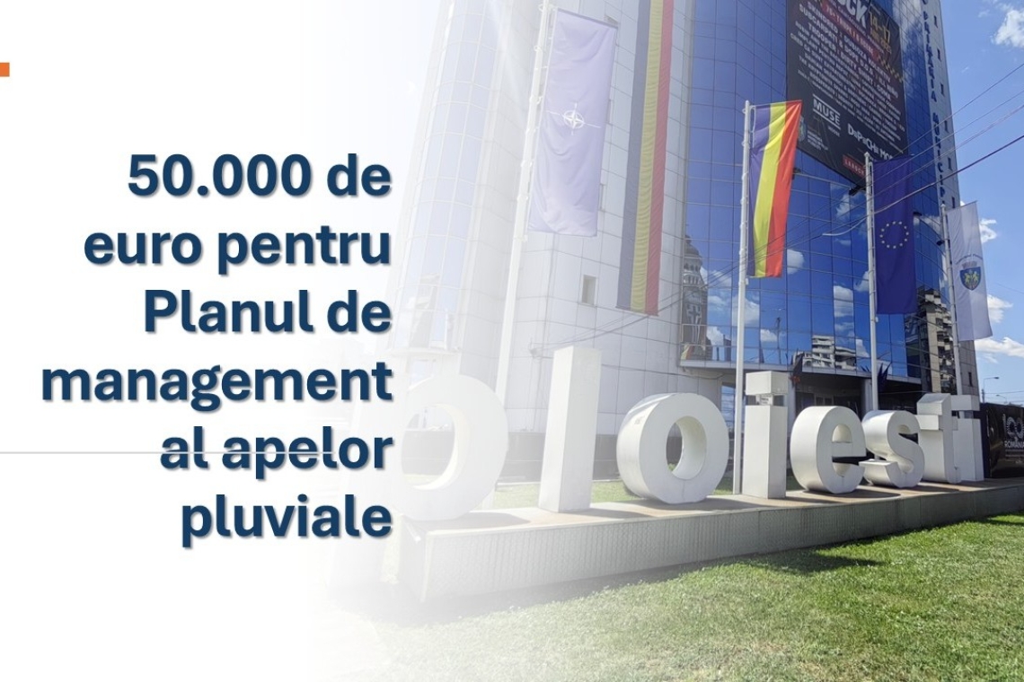 Prima achiziție directă a Primăriei Ploiești în 2026: plan de management al apelor pluviale, în valoare de peste 50.000 de euro