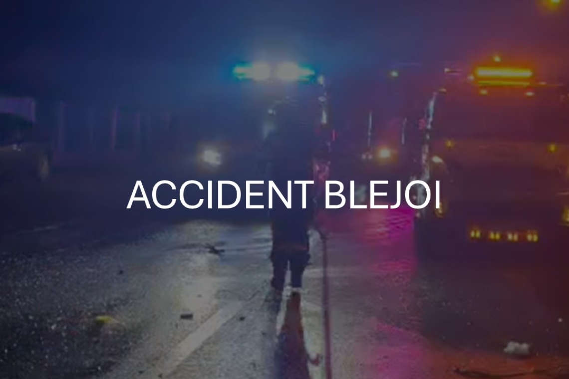 Accident rutier în Blejoi, satul Țânțăreni: două persoane transportate la spital