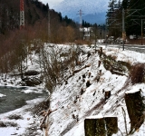 Verificări pe șantierul centurii Azuga-Bușteni, în zona căii ferate București-Brașov. Virgil Nanu: proiectul nu este în pericol!