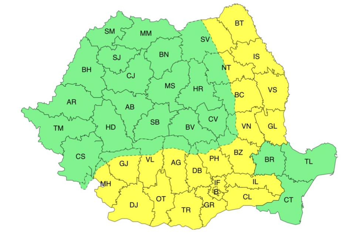 ANM: Vreme deosebit de rece, vânt și risc de polei în Prahova