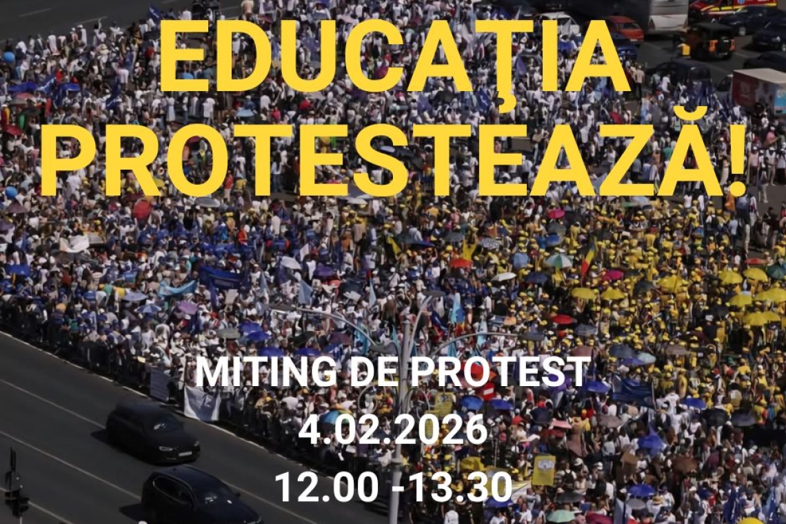 Mii de sindicaliști din Educație vor protesta, astăzi, la ușa lui Ilie Bolojan