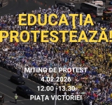 Mii de sindicaliști din Educație vor protesta, astăzi, la ușa lui Ilie Bolojan