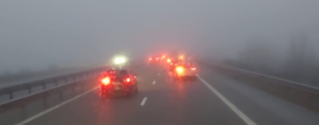 Ceață pe drumurile din Prahova 