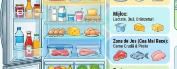 ANSVSA: Recomandări pentru depozitarea corectă a alimentelor în frigider, pentru siguranță și reducerea risipei