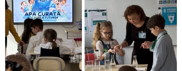 Lecție demonstrativă despre importanța apei potabile pentru elevii Școlii Gimnaziale „George Coșbuc” din Ploiești