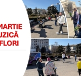 Flori și muzică pentru femeile din Ploiești, de 8 Martie