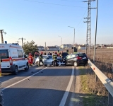Trafic blocat pe DJ 720, în localitatea Florești, din cauza unui accident