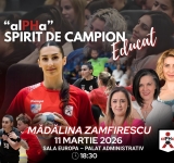 Handbalista Mădălina Zamfirescu, invitat special la evenimentul „Spirit de Campion Educat”, organizat la Palatul Administrativ din Ploiești