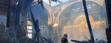 Pompierii au salvat obiecte de cult evaluate la 1 milion de euro din incendiul care a cuprins Biserica Sf. Nicolae din Puchenii Moșneni