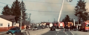 Restricții de trafic pe Drumul Național 1, din cauza incendiului de la Biserica Sf. Nicolae - Puchenii Moșneni