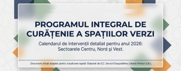 SGU Ploiești a lansat programul anual de întreținere a spațiilor verzi pentru 2026