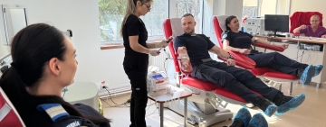 Jandarmii Grupării Mobile Ploiești, implicați într-o nouă acțiune de donare de sânge