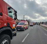 Coliziune între un microbuz școlar și un autocamion, în Tărtășești. Patru copii au ajuns la spital