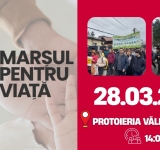 Marș pentru Viață, la Vălenii de Munte, în Postul Paștelui