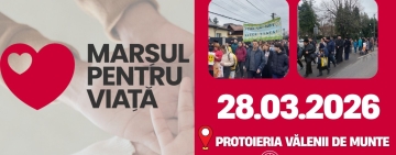 Marș pentru Viață, la Vălenii de Munte, în Postul Paștelui
