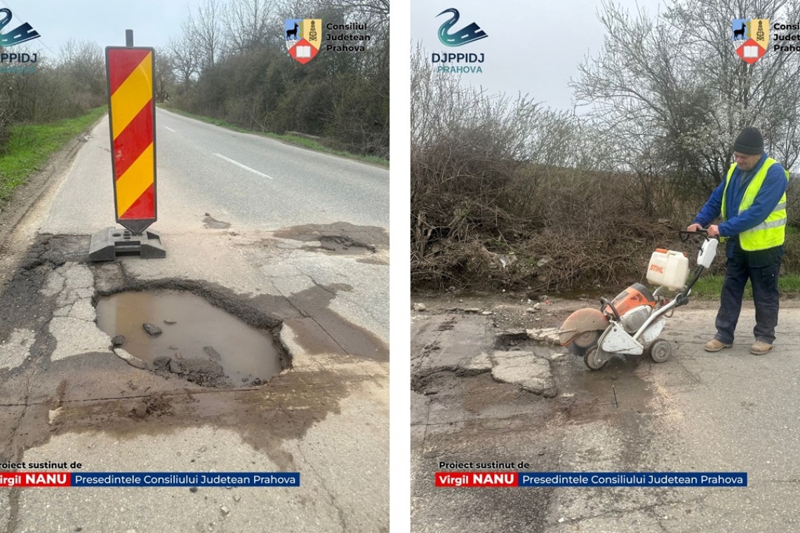 Reparații în desfășurare pe DJ 102E, pe tronsonul Bucov – Plopu – Iordăcheanu