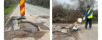 Reparații în desfășurare pe DJ 102E, pe tronsonul Bucov – Plopu – Iordăcheanu