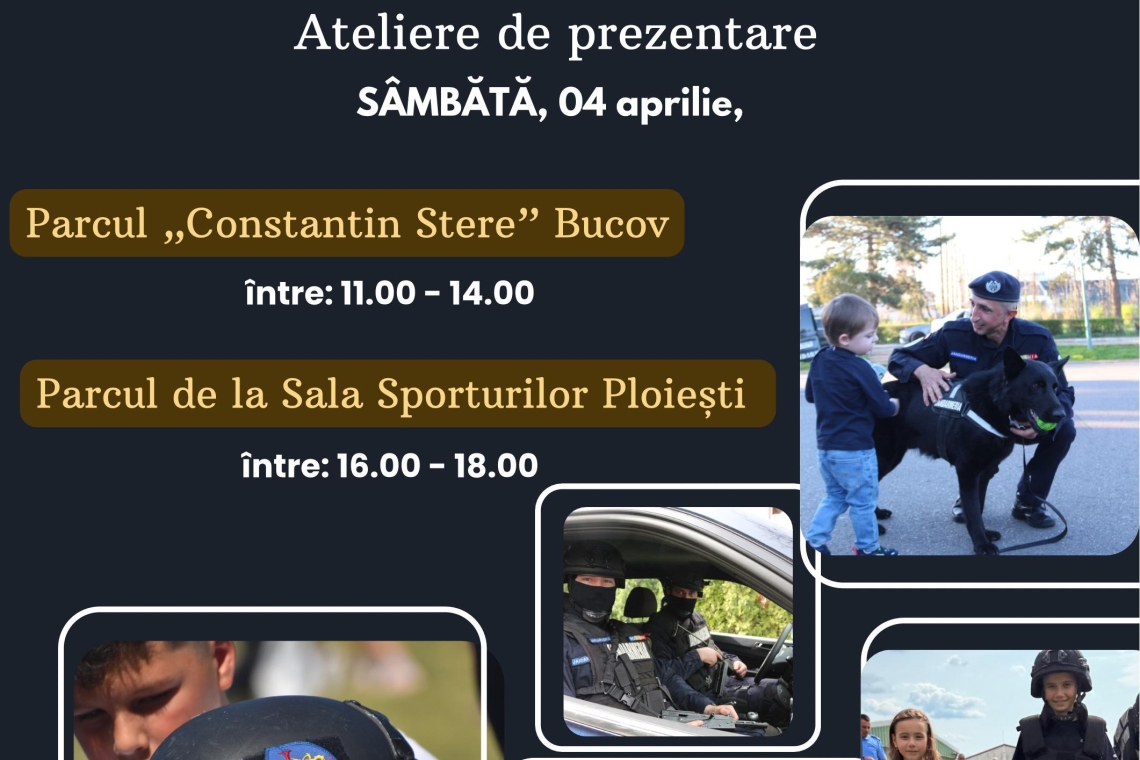 Ploieștenii, invitați să sărbătorească Ziua Jandarmeriei Române printr-o serie de evenimente interactive