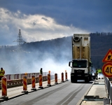 Lucrările la podul de pe DJ 101R Breaza–Comarnic, peste râul Prahova, au intrat într-o nouă etapă